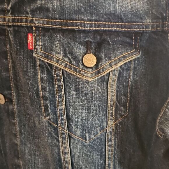 Levi's Trucker Denim Jacket XXL 2013 - Picture 2 of 12